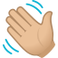 Winkende Hand: mittelheller Hautton :wave_tone2: 👋🏼